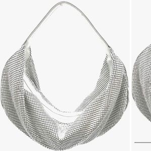 Y2K Fashion Silver Shoulder Bag